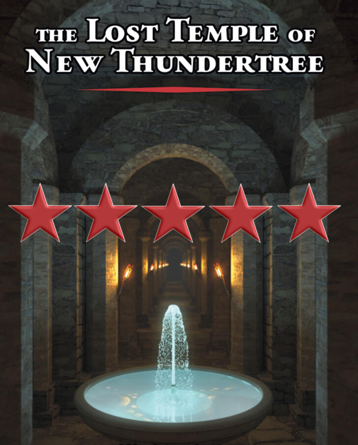 Five star cover image showing intriguing dungeon interior